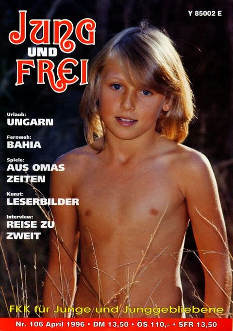 Jung und Frei Nr.106 - cute adult and young nudists magazine photo