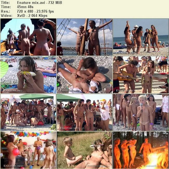 Enature family naturism video