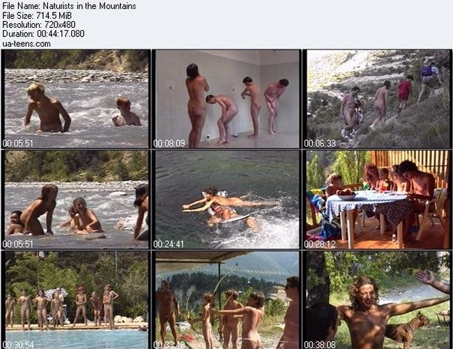 Naturists in the mountains video 714 MB