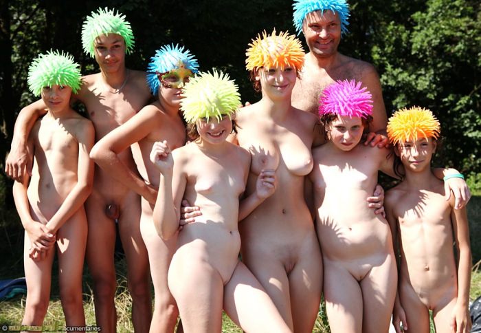 Naked naturist celebration in nature video