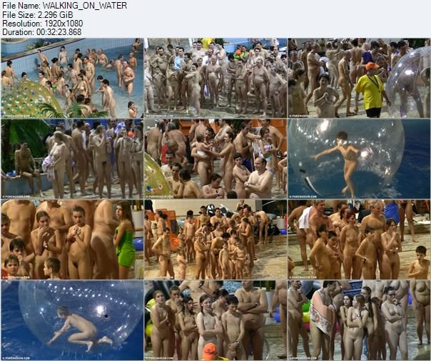 Walking on water - nudists center 2.29 Gb video