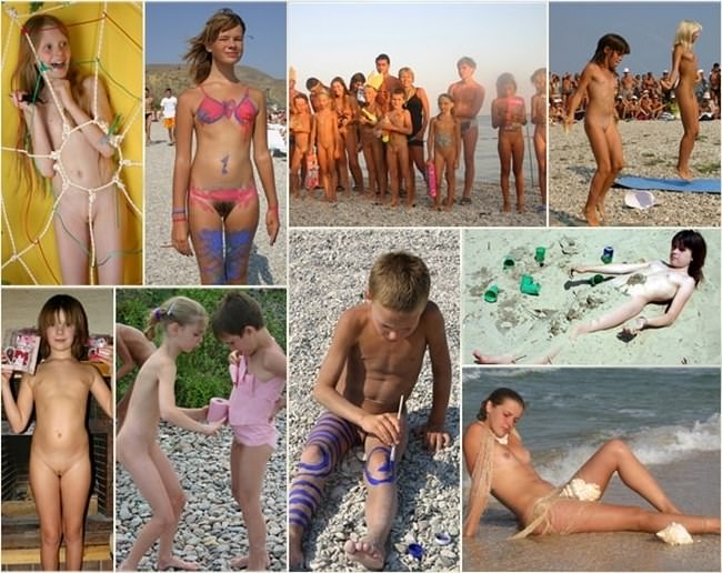 Young child gets painted nudists gallery photo