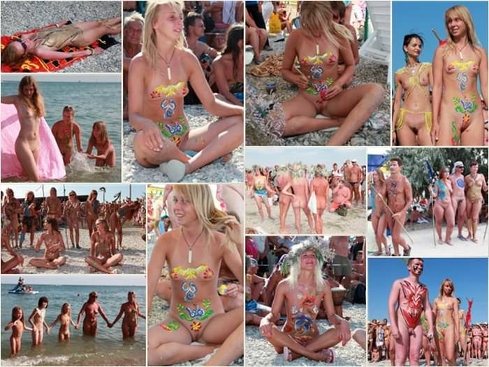 Neptune Day nudism holiday at sea collection of photos